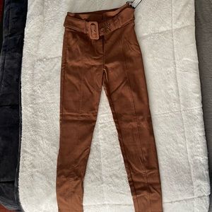 WOMEN’S BROWN JEGGING DRESS PANTS